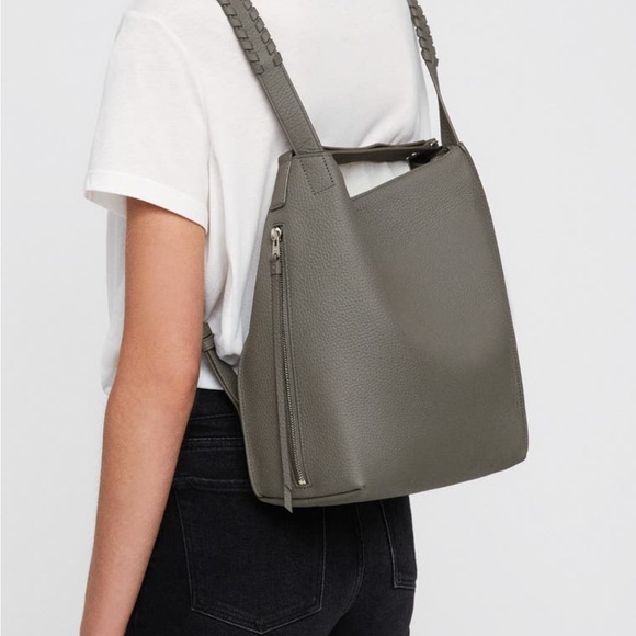 All Saints Handbags - All Saints Gray Backpack
